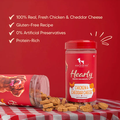 Hearty Chicken & Cheddar Cheese Dog Biscuits Gluten-Free - 320 g