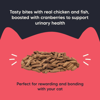 Meowsi Chicken, Fish & Cranberry Power Bites Cat Treats - 50 g