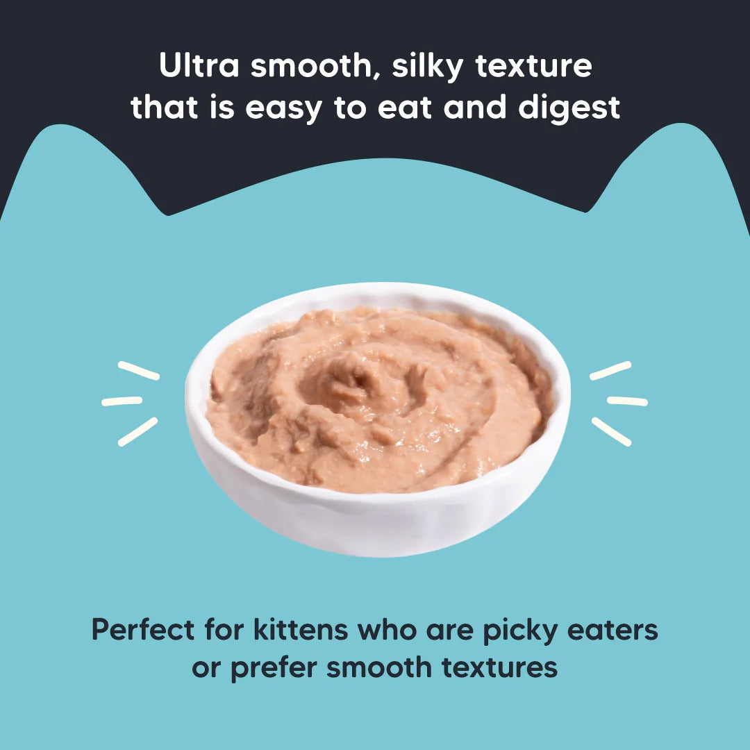 Meowsi Chicken & Salmon Mousse Wet Food for Kittens 70g