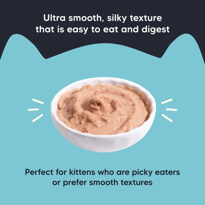 Meowsi Chicken & Salmon Mousse Wet Food for Kittens 70g