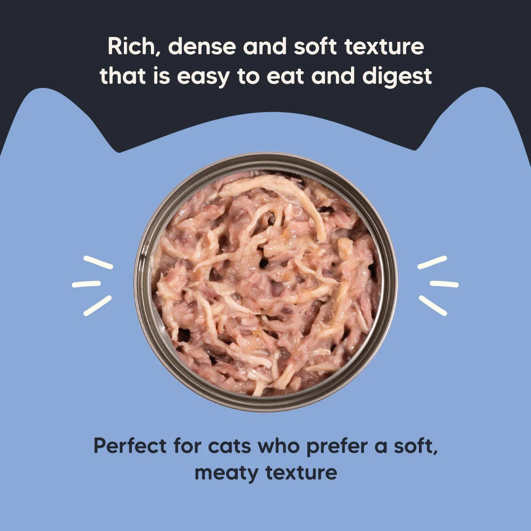 Meowsi Tuna & Chicken Pate Wet Cat Food Can 80g