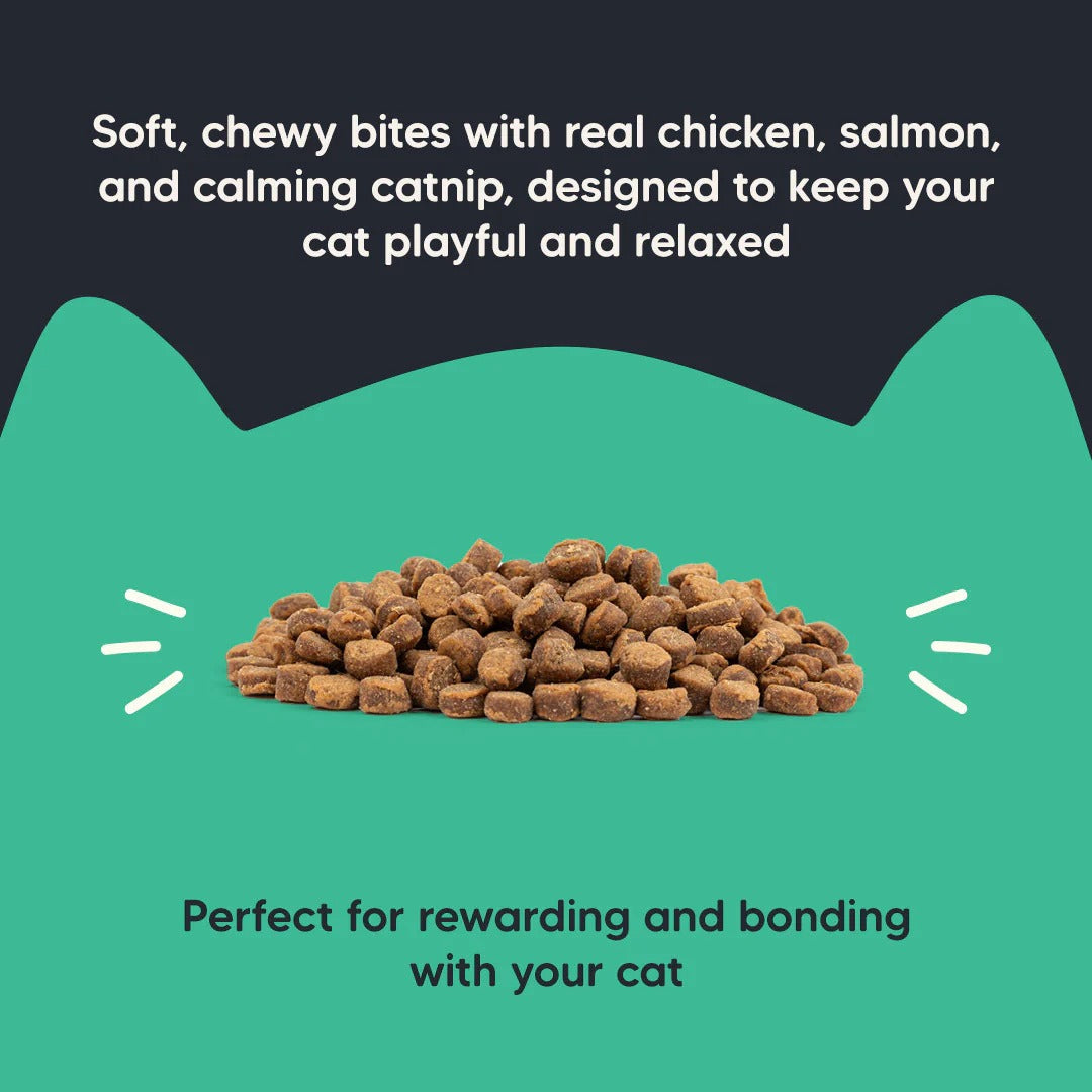 Meowsi Soft Cat Treats Catnip Salmon & Chicken Grain-Free - 50 g