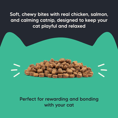 Meowsi Soft Cat Treats Catnip Salmon & Chicken Grain-Free - 50 g