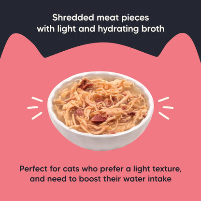 Meowsi Chicken Breast & Duck in Broth Wet Cat Food 80g