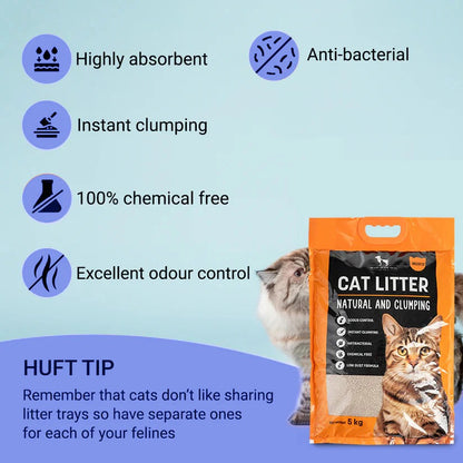 HUFT Cat Litter (Natural & Clumping) - Unscented