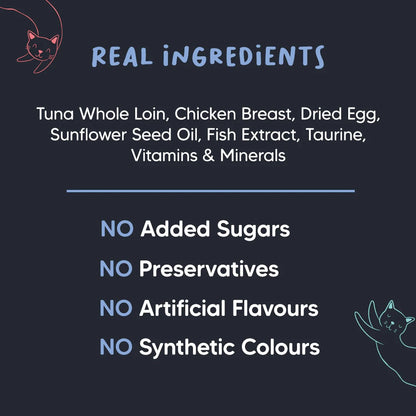 Meowsi Tuna & Chicken Pâté Wet Cat Food Grain-Free 80g