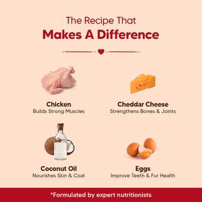 Hearty Chicken & Cheddar Cheese Dog Biscuits Gluten-Free - 320 g