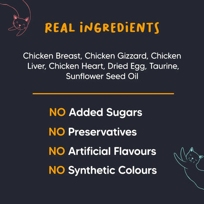 Meowsi Chicken Breast Mousse Wet Cat Food Grain-Free 80g