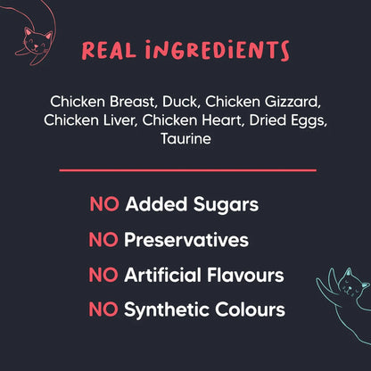 Meowsi Chicken Breast with Duck Mousse Wet Cat Food 80g