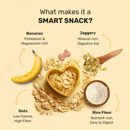 HUFT Yummy In My Tummy Banana & Oats Gluten-Free Biscuits