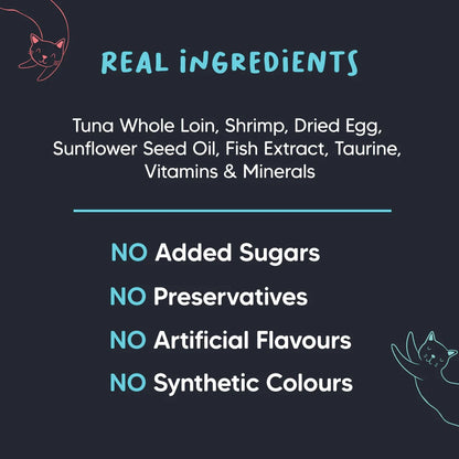 Meowsi Tuna & Shrimp in Broth Wet Cat Food Grain-Free 80g