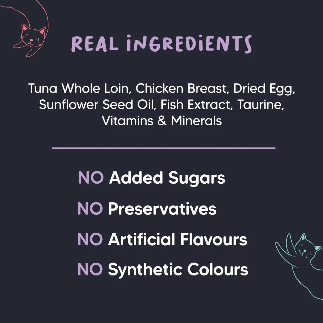 Meowsi Tuna & Chicken in Broth Wet Cat Food Grain-Free 80g