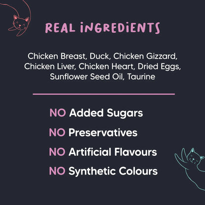 Meowsi Chicken Breast & Duck Pate Wet Cat Food 80g