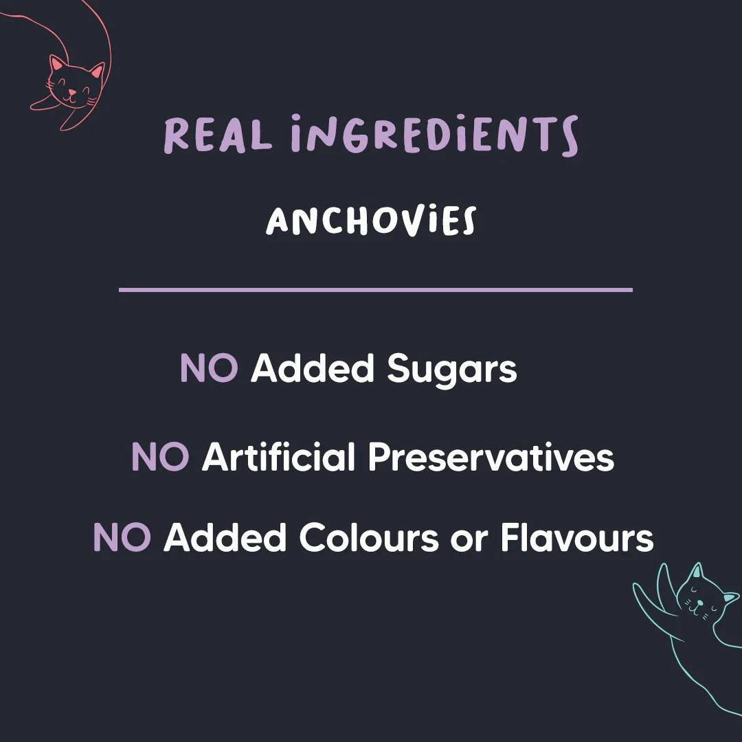 Meowsi by HUFT Dehydrated Anchovies Crunchies Cat Treats - 35 g