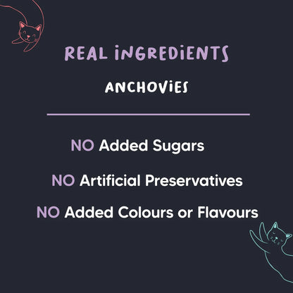 Meowsi by HUFT Dehydrated Anchovies Crunchies Cat Treats - 35 g