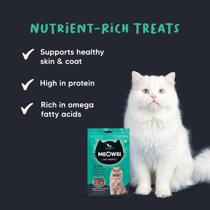 Meowsi Soft Cat Treats Catnip Salmon & Chicken Grain-Free - 50 g