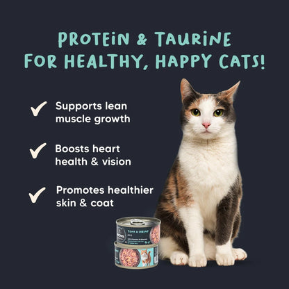 Meowsi Tuna & Shrimp Pâté Can Wet Cat Food Grain-Free 80g