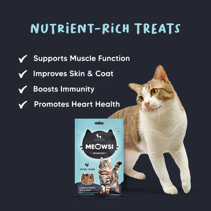 Meowsi by HUFT Mahi Mahi Fish Crunchies Cat Treats - 35 g