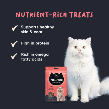 Meowsi Salmon & Chicken Soft Cat Treats High-Protein - 50 g