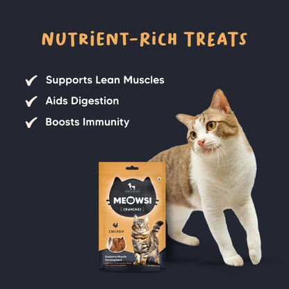 Meowsi by HUFT Cat Treats - Chicken Crunchies - 35 g