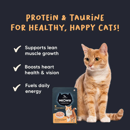 Meowsi Chicken Breast Pate Wet Cat Food Grain-Free 80g