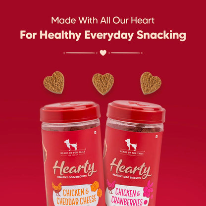 Hearty Dog Biscuits Chicken & Cranberries Grain-Free - 320 g