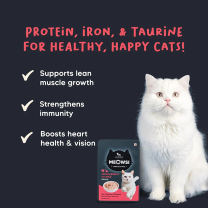 Meowsi Chicken Breast with Duck Mousse Wet Cat Food 80g