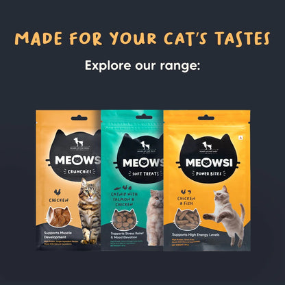 Meowsi by HUFT Cat Treats - Chicken Crunchies - 35 g