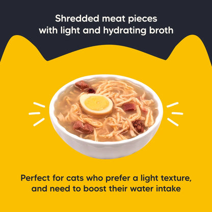 Meowsi Chicken Breast & Quail Egg in Broth Wet Cat Food 80g