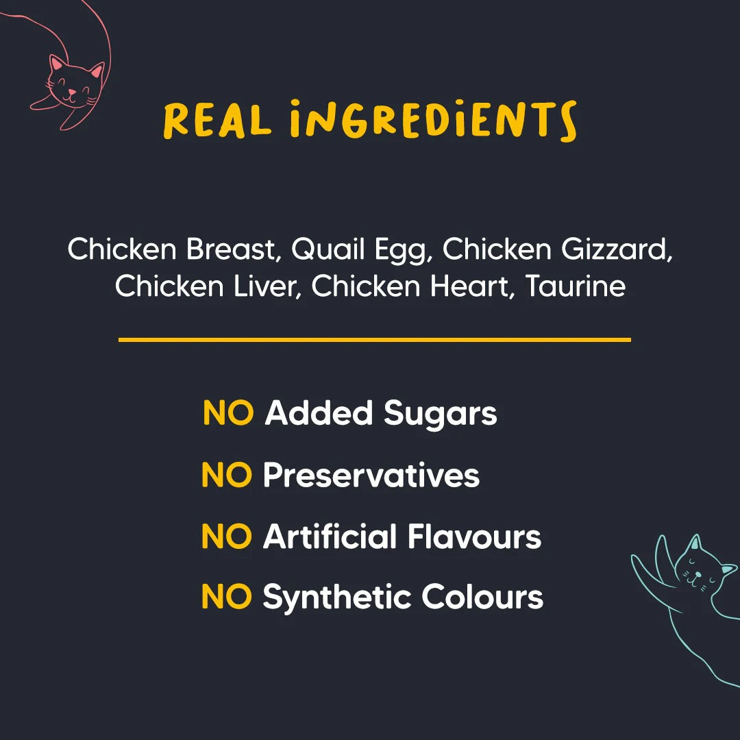 Meowsi Chicken Breast & Quail Egg in Broth Cat Food 80g