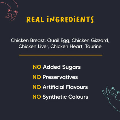 Meowsi Chicken Breast & Quail Egg in Broth Cat Food 80g