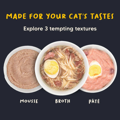 Meowsi Chicken Breast & Quail Egg in Broth Wet Cat Food 80g
