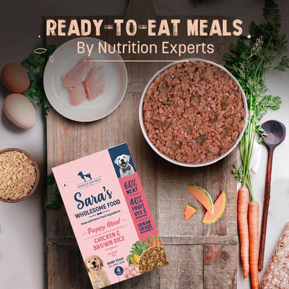 Sara's Wholesome Chicken & Brown Rice Puppy Food - 100 gm