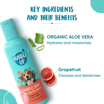 Bubble Up - Short & Silky Short Coat Shampoo For Dog - 200 ml