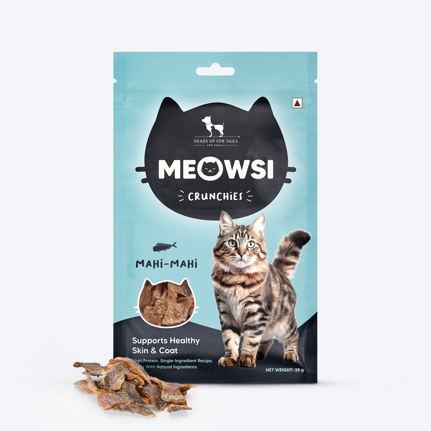 Meowsi by HUFT Mahi Mahi Fish Crunchies Cat Treats - 35 g