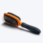 HUFT Double Sided Brush For Dogs - Orange & Black - L