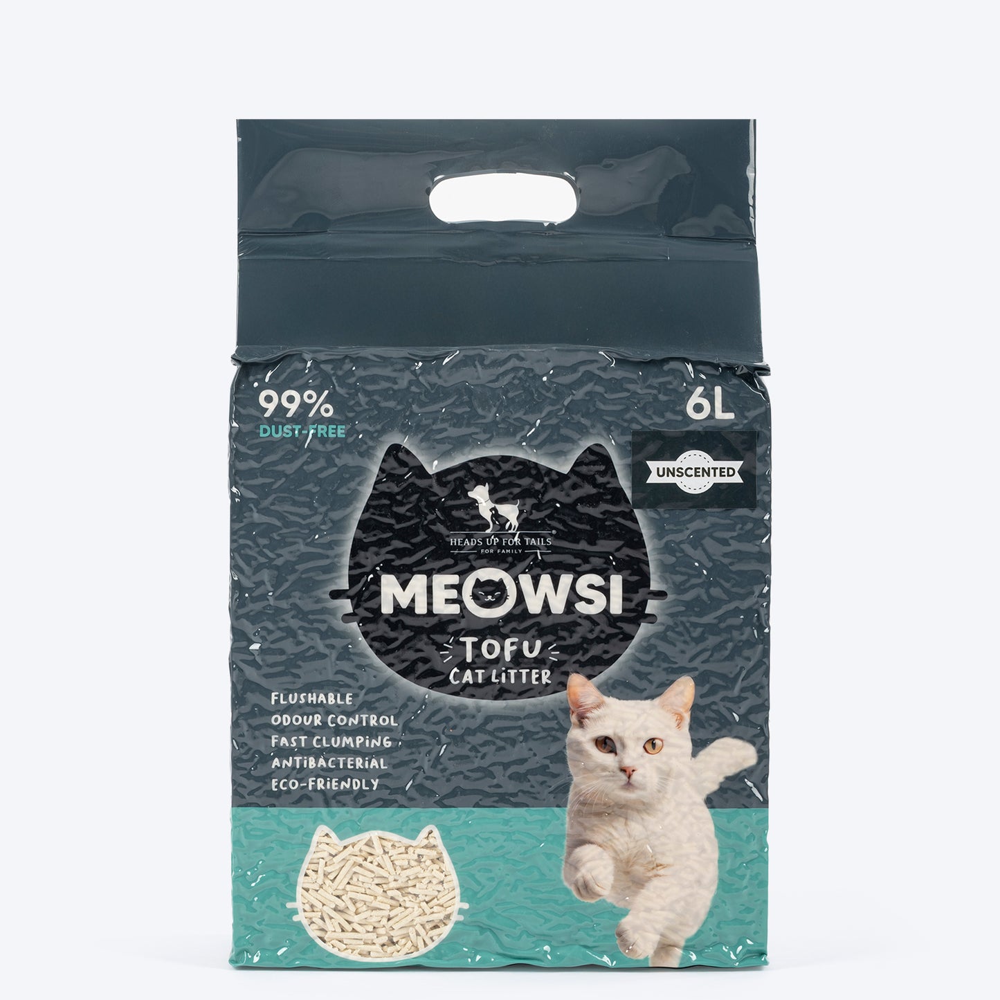 Meowsi by HUFT Tofu Cat Litter Unscented 6L