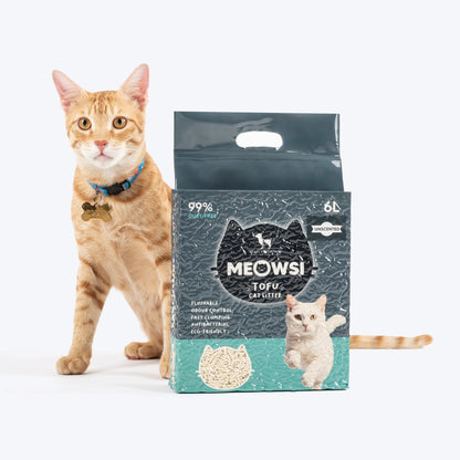 Meowsi by HUFT Tofu Cat Litter Unscented 6L