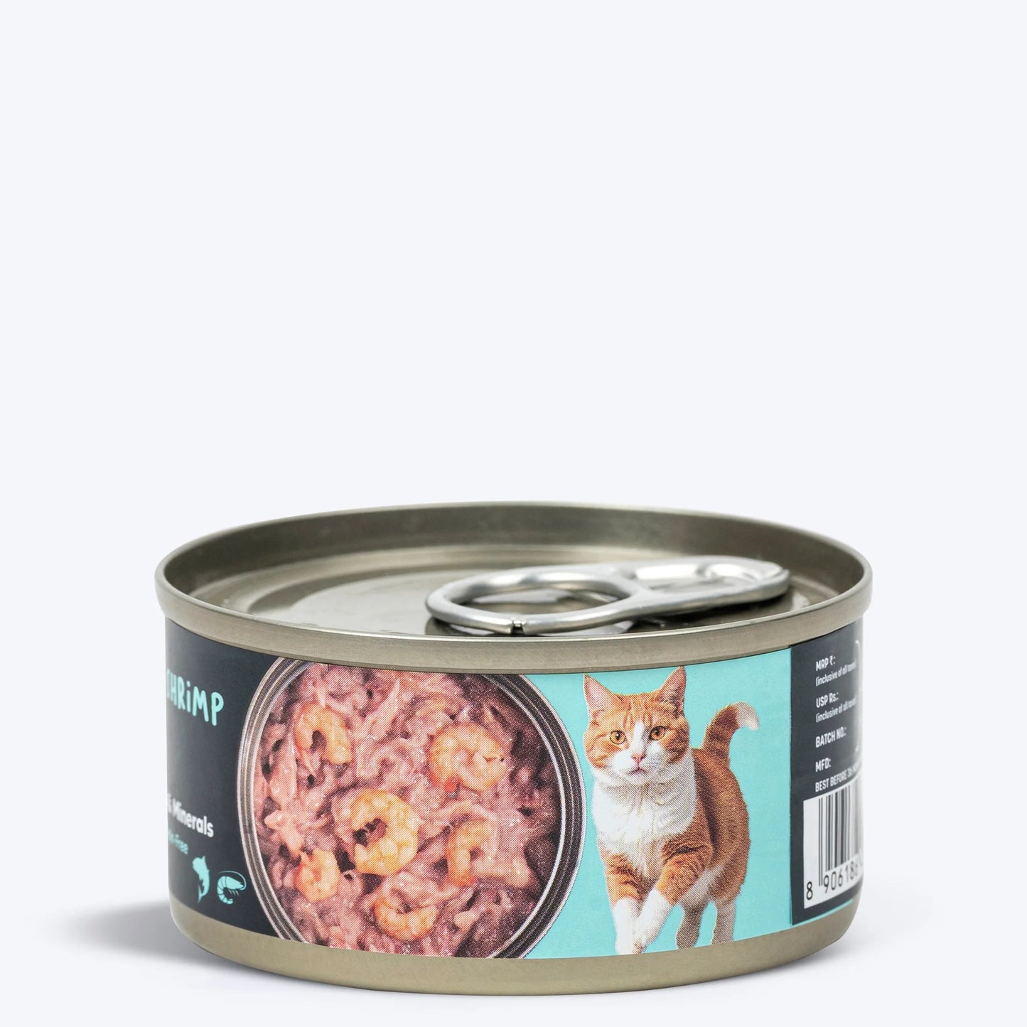 Meowsi Tuna & Shrimp Pâté Can Wet Cat Food Grain-Free 80g