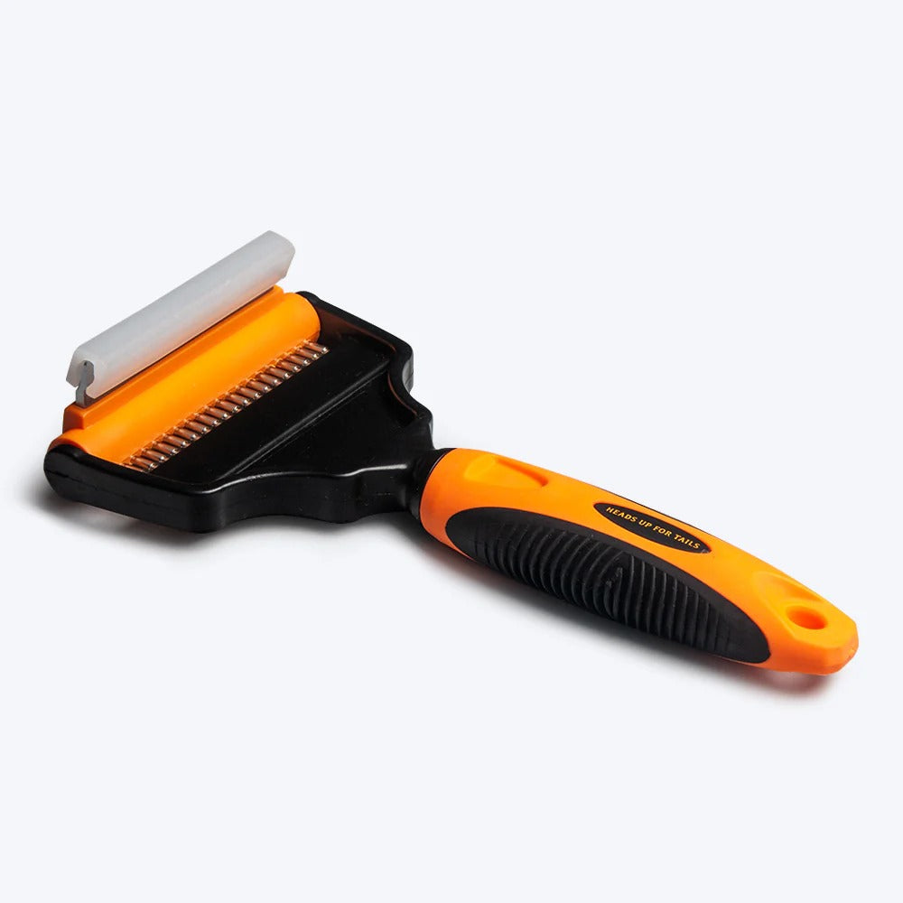 HUFT Deshedder with Rake for Dogs - Orange - S