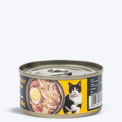Meowsi Chicken Breast & Quail Egg in Broth Cat Food 80g