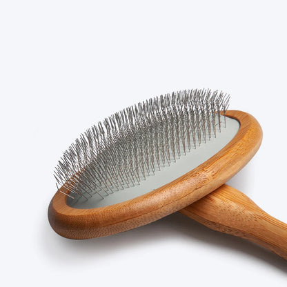 HUFT Bamboo Slicker Brush For Dog & Cat - S