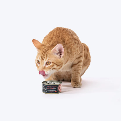 Meowsi Chicken Breast & Duck Mousse Canned Wet Cat Food 80g