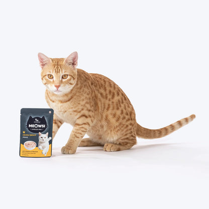 Meowsi Chicken Breast Mousse Wet Cat Food Grain-Free 80g