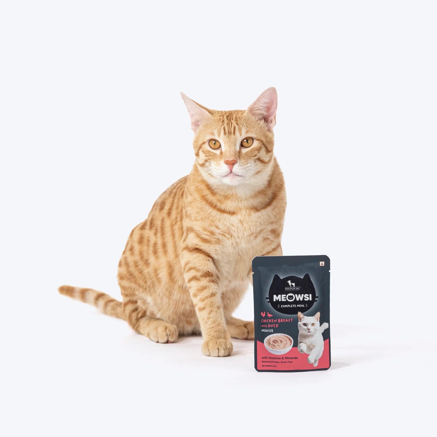 Meowsi Chicken Breast with Duck Mousse Wet Cat Food 80g