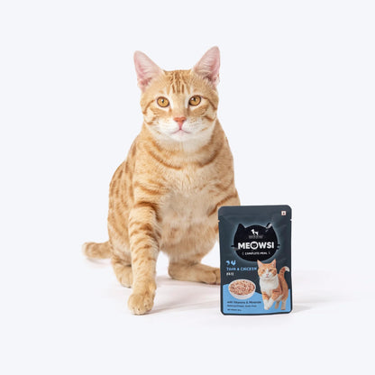 Meowsi Tuna & Chicken Pâté Wet Cat Food Grain-Free 80g