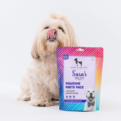 Sara's Doggie Treats Pawsome Party Pack Human-Grade 200g