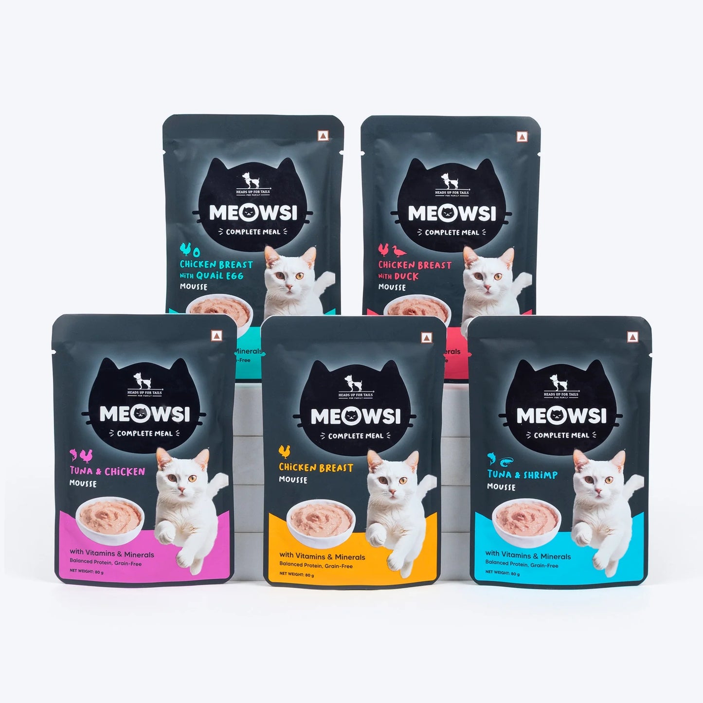 Meowsi Chicken Breast with Duck Mousse Wet Cat Food 80g