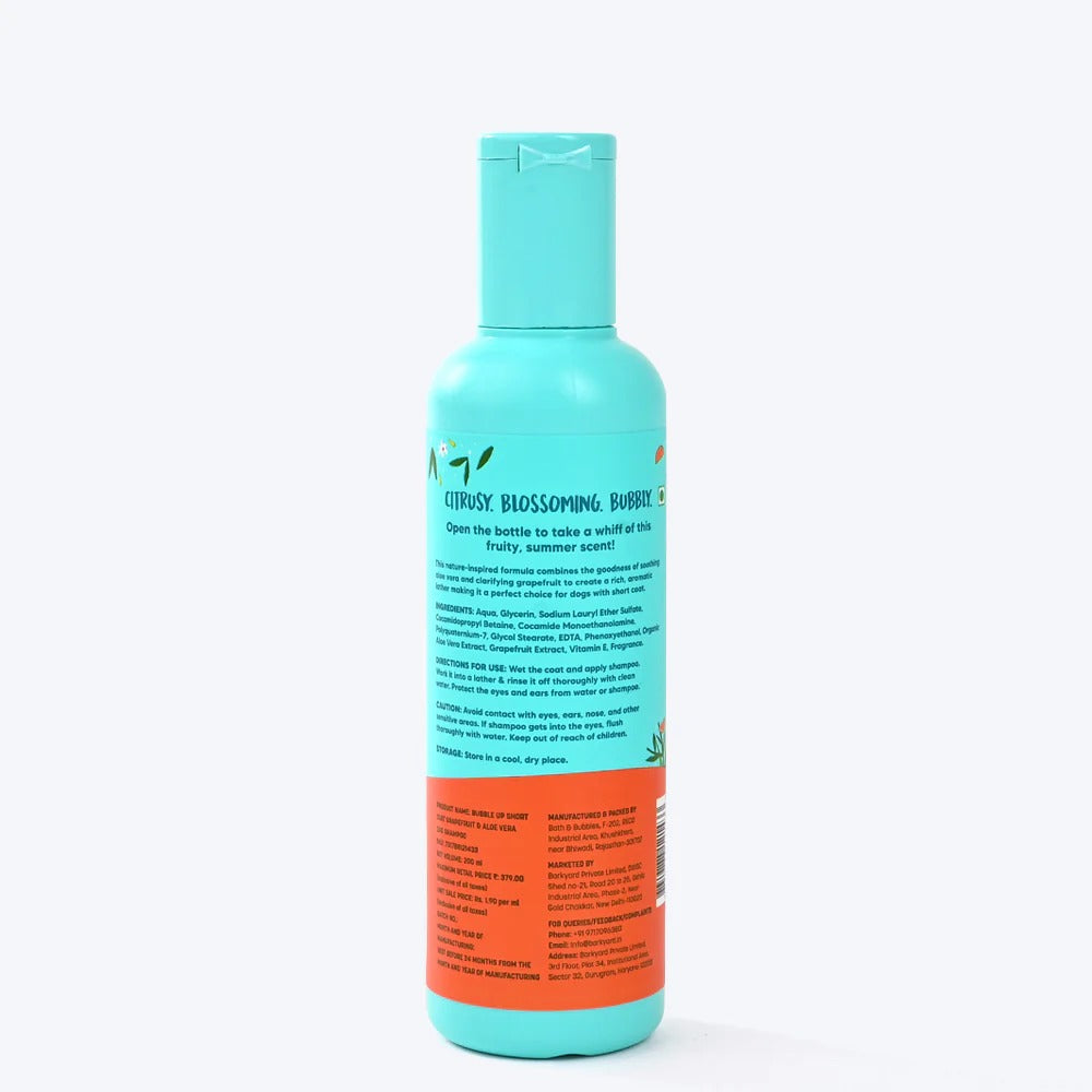 Bubble Up - Short & Silky Short Coat Shampoo For Dog - 200 ml