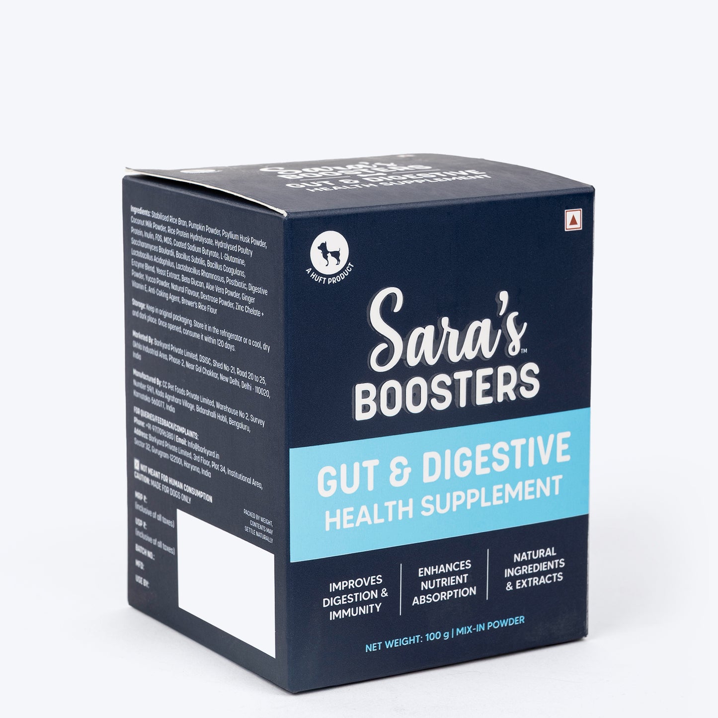Sara's Boosters Gut & Digestive Health Supplement For Dogs - 100 g